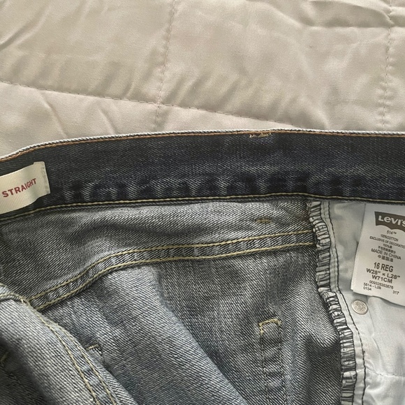 Levi's 100% Premium Cotton Denim Jeans 514 Straight 28 x 28 - Picture 6 of 8